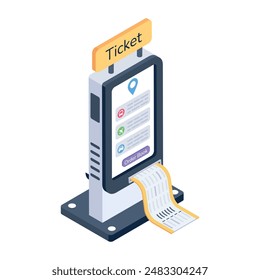 Modern Bundle of Booking Services Isometric Icons 

