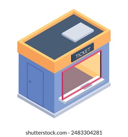 Modern Bundle of Booking Services Isometric Icons 

