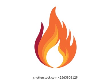 Modern Burning Fire Flame Vector Art for Celebratory Events, Fire flame, Burning fire, Blazing, Fire graphic, Heat illustration, Creative flames, Flame shape, Burn symbol