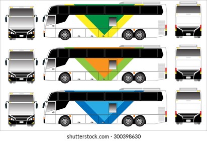 Modern bus vector
