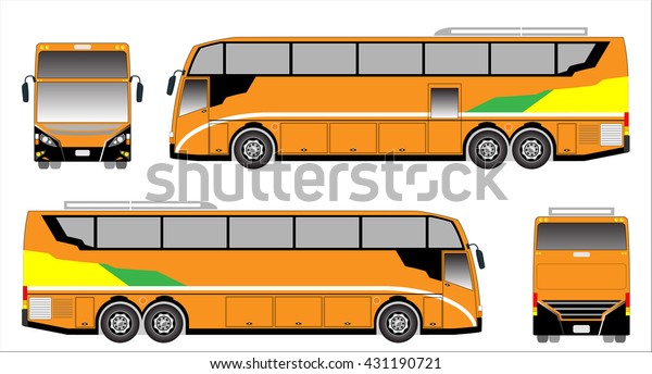 Modern bus vector, sporty
bus