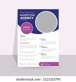 Modern Business Abstract Flyer design Template or Brochure cover vector a4 Poster Leflet Layout easy to use for coompany.