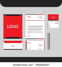 Modern Business and Abstract Stationary Design ,Corporate Identity ,Branding, Envelope, Business card, Letterhead  Template