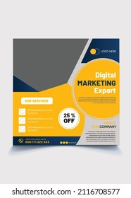 modern business agency media poster design