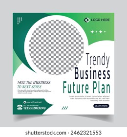 Modern Business Agency Social Media Post Template