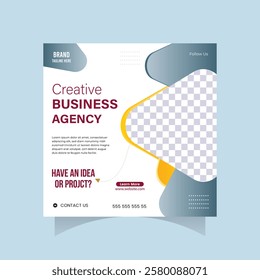 Modern Business Agency Social Media Post Design Template