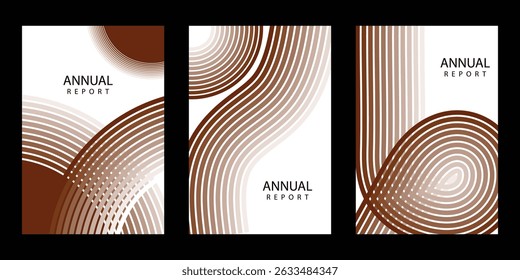 Modern business annual report cover template