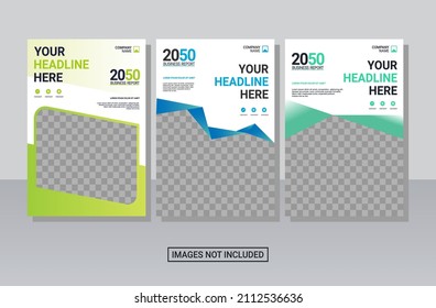 
Modern business annual report template