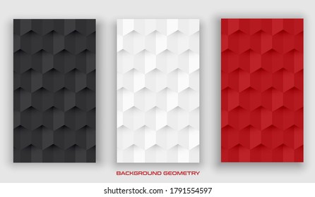 Modern business background with geometric