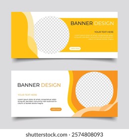 Modern business banner abstract design. Clean simple creative background vector template design