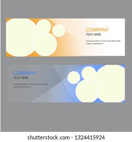 Modern business banner with circle shapes