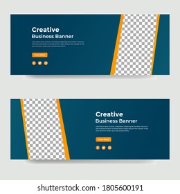Modern Business Banner Design Template.Vector