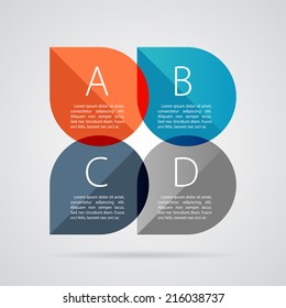 Modern business banner options infographics. Vector illustration