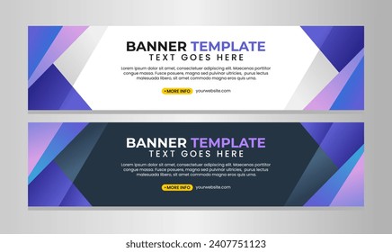 Modern business banner template design