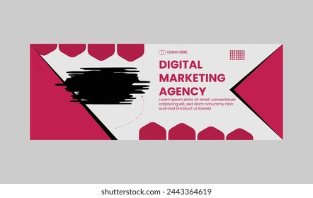 Modern business banner template design for webinar, marketing, online class program, etc