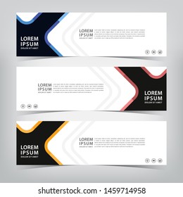 modern business banner template, vector illustration