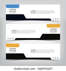 modern business banner template, vector illustration
