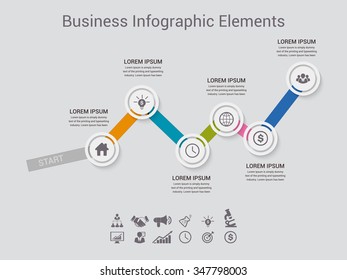 Modern business banner. Vector illustration. can be used for workflow layout, diagram, number options, step up options, web design, infographics.