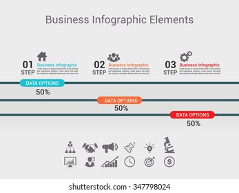Modern business banner. Vector illustration. can be used for workflow layout, diagram, number options, step up options, web design, infographics.