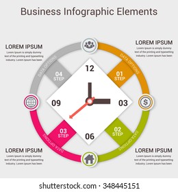 Modern business  banner. Vector illustration. can be used for workflow layout, diagram, number options, step up options, web design, infographics.