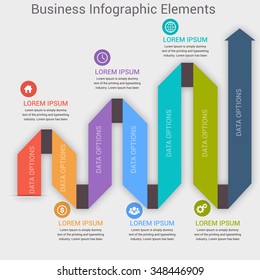 Modern business  banner. Vector illustration. can be used for workflow layout, diagram, number options, step up options, web design, infographics.