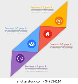 Modern business banner. Vector illustration. can be used for workflow layout, diagram, number options, step up options, web template, infographics.