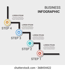 Modern business banner. Vector illustration. can be used for workflow layout, diagram, number options, step up options, web design, infographics.