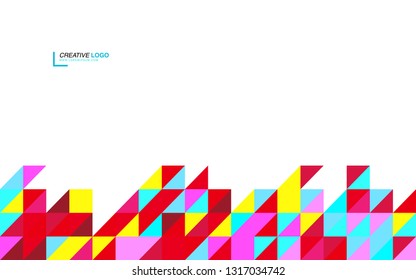 modern business brochure leaflet flyer cover template Abstract diagonal background lines