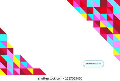 modern business brochure leaflet flyer cover template Abstract diagonal background lines
