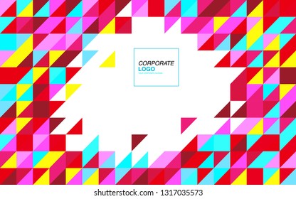 modern business brochure leaflet flyer cover template Abstract diagonal background lines