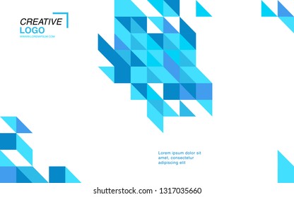 modern business brochure leaflet flyer cover template Abstract diagonal background lines