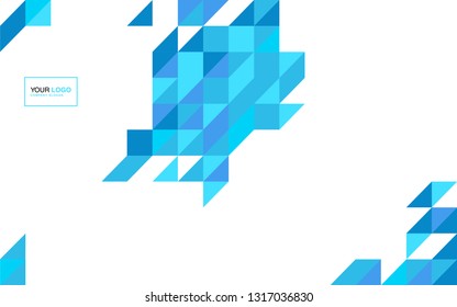modern business brochure leaflet flyer cover template Abstract diagonal background lines