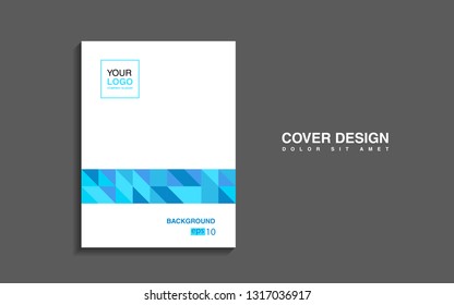 modern business brochure leaflet flyer cover template Abstract diagonal background lines