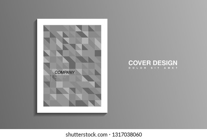 modern business brochure leaflet flyer cover template Abstract diagonal background lines