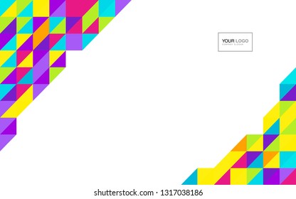 modern business brochure leaflet flyer cover template Abstract diagonal background lines