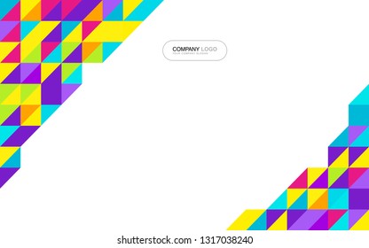 modern business brochure leaflet flyer cover template Abstract diagonal background lines