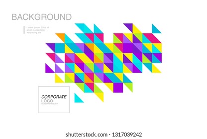 modern business brochure leaflet flyer cover template Abstract diagonal background lines