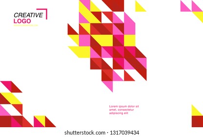 modern business brochure leaflet flyer cover template Abstract diagonal background lines