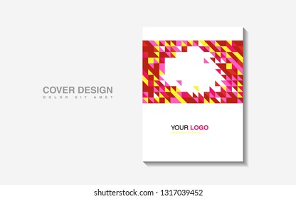 modern business brochure leaflet flyer cover template Abstract diagonal background lines