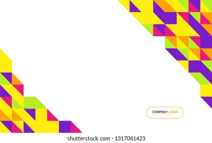 modern business brochure leaflet flyer cover template Abstract diagonal background lines