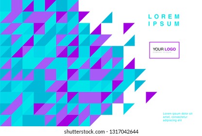 modern business brochure leaflet flyer cover template Abstract diagonal background lines