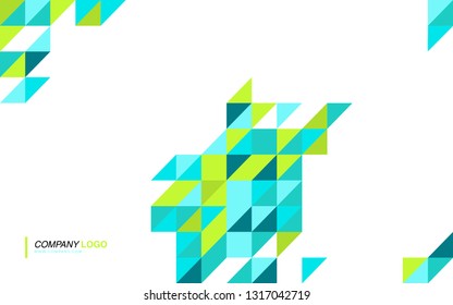 modern business brochure leaflet flyer cover template Abstract diagonal background lines