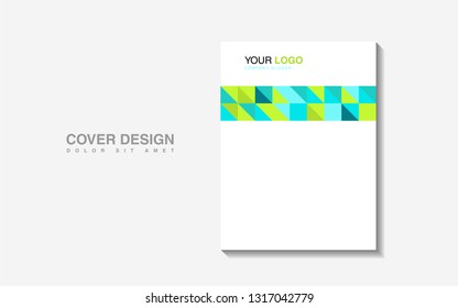 modern business brochure leaflet flyer cover template Abstract diagonal background lines