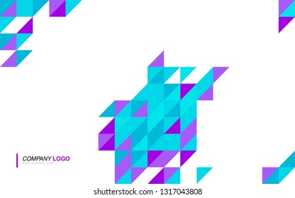 modern business brochure leaflet flyer cover template Abstract diagonal background lines