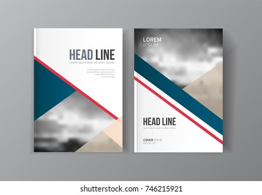 Modern business brochure, leaflet, flyer, cover template. Abstract colorful set. Cover presentation, layout in A4 size.Vector illustration.