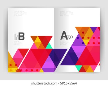 Abstract Shapes Flyer Template Vector Design Stock Vector (Royalty Free ...