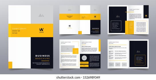 modern business brochure pages design templates