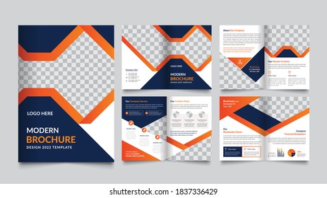 Modern Business Brochure Vector Design Template for Company Profile & Annual Report template.