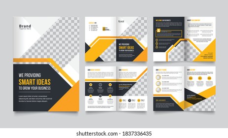 Modern Business Brochure Vector Design Template for Company Profile & Annual Report template.