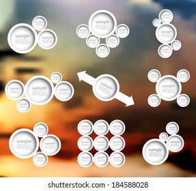 Modern business bubble option, speech template, illustration. can be used for diagram, number options, web design, banner template, info graphic.